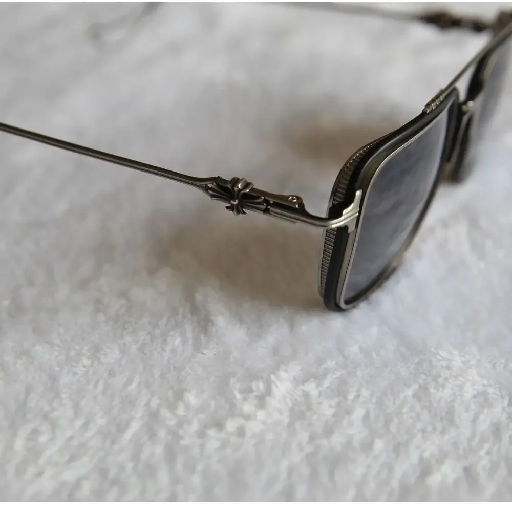Authentic Chrome Hearts Humpster Sunglasses Gunmetal Aviator w/ Case